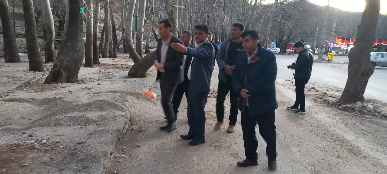 معاون عمرانی استاندار از اقدامات انجام شده شهرداری یاسوج در ایام نوروز بازدید کرد